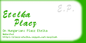 etelka placz business card